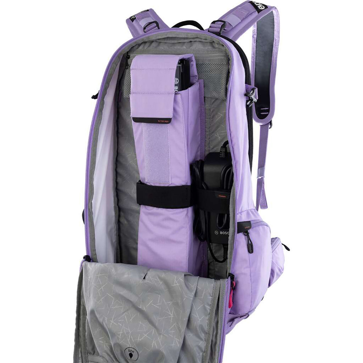 Mochila EVOC TRAIL E-RIDE con protección dorsal 20L Rosa