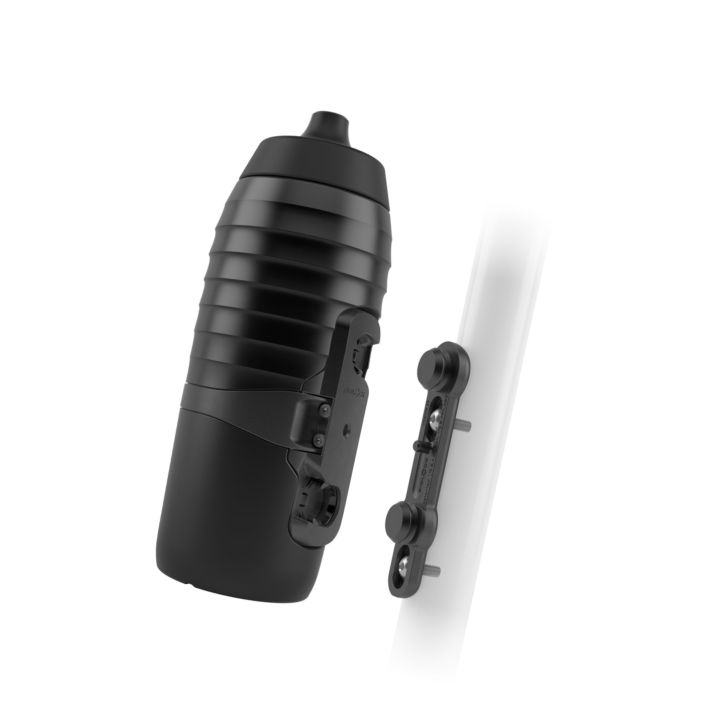 Kit portabidón y portabidón FIDLOCK TWIST X KEEGO Magnetic System 600 ml Negro