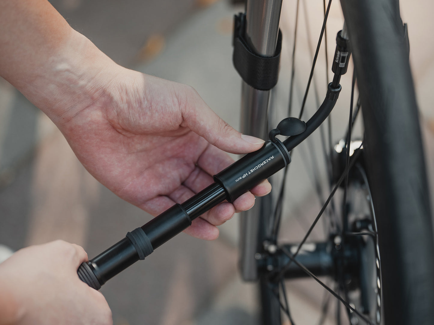 Bomba manual TOPEAK RACEROCKET HP Mini Gold