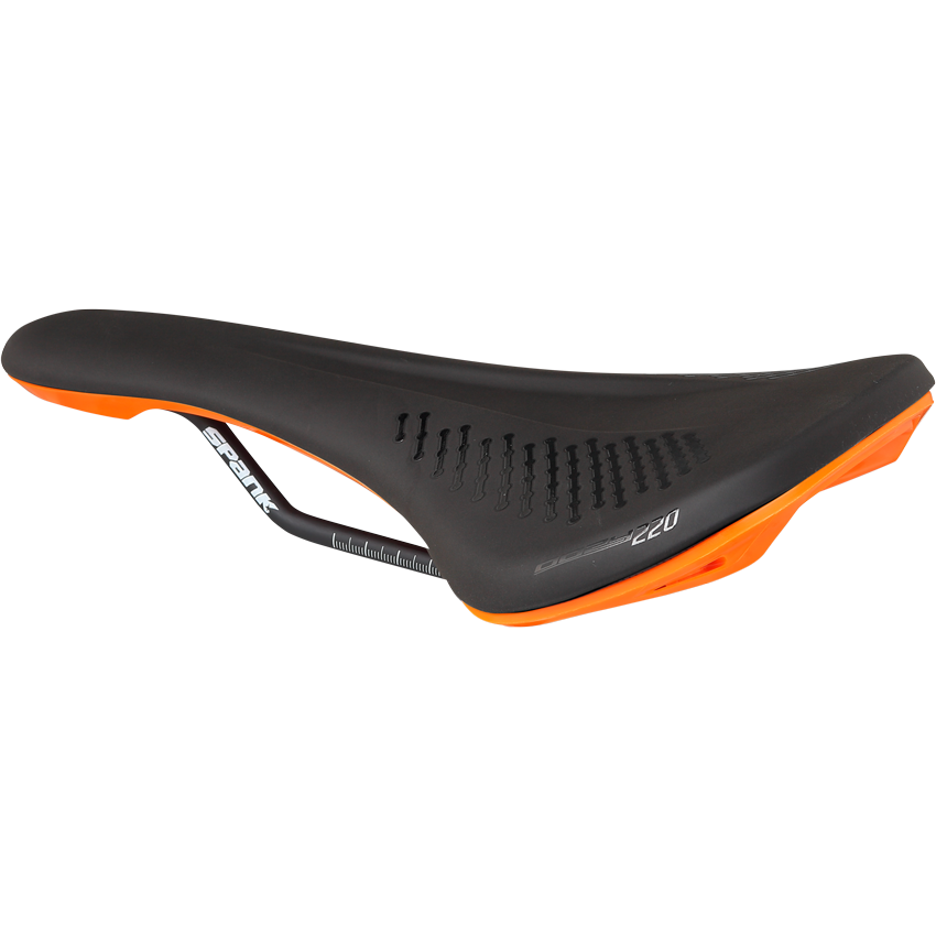 SPANK OOZY 220 Sillín 144mm CrN/Ti Rails Naranja
