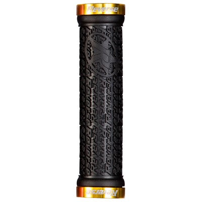 REVERSE COMPONENTS STAMP Puños Lock-On Ø 30mm Negro/Oro