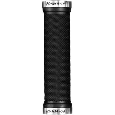 Puños Reverse Components CLASSIC Lock-On Negro/Plata