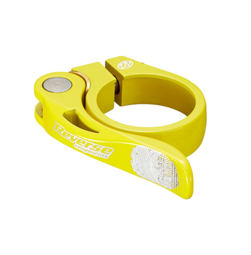 REVERSE COMPONENTS LONG LIFE Abrazadera de Sillín de Liberación Rápida Amarillo Fluo