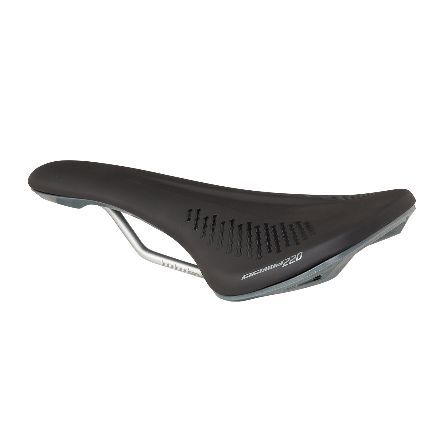 SPANK OOZY 220 Sillín 144mm CrN/Ti Rails Gris