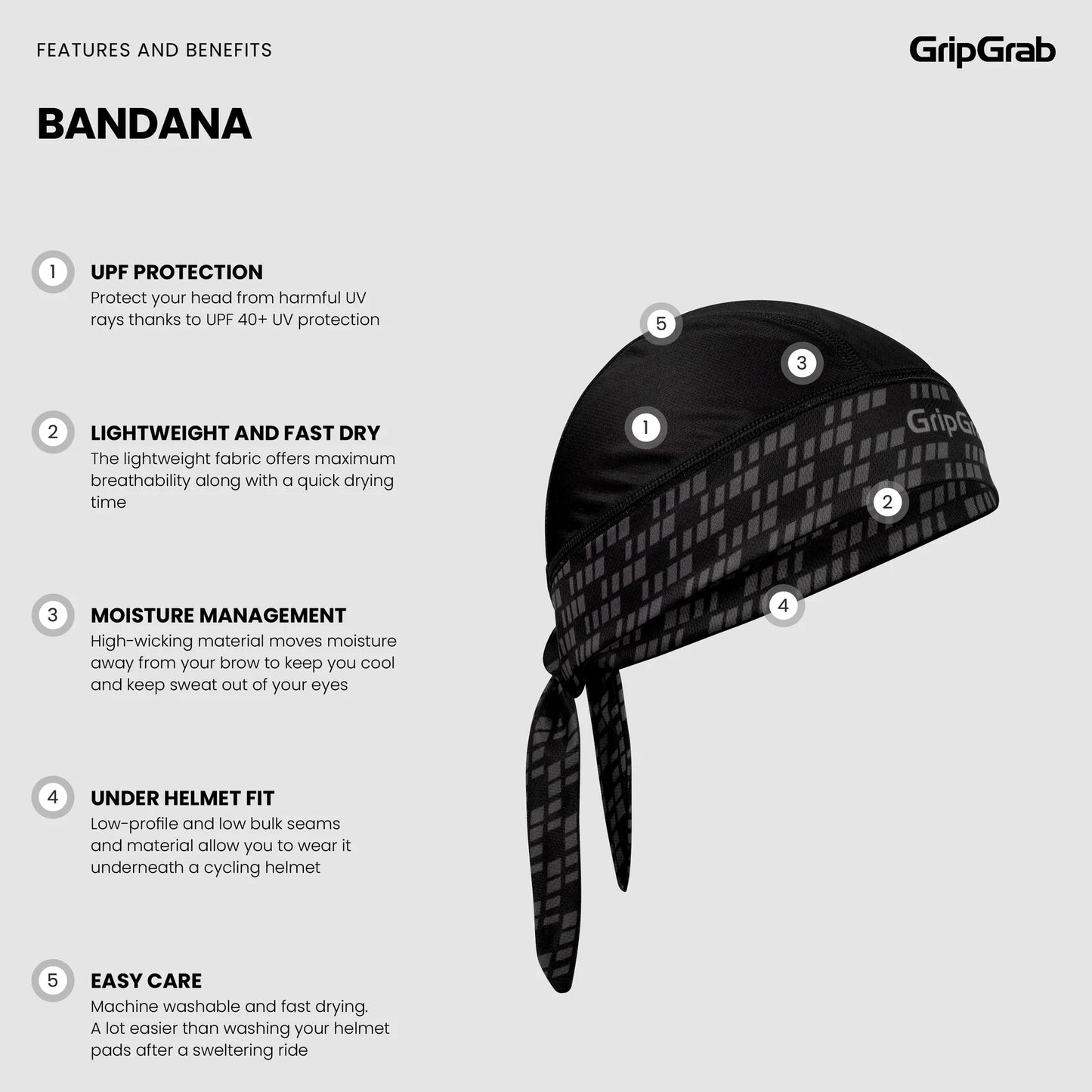 Pañuelo GRIPGRAB negro