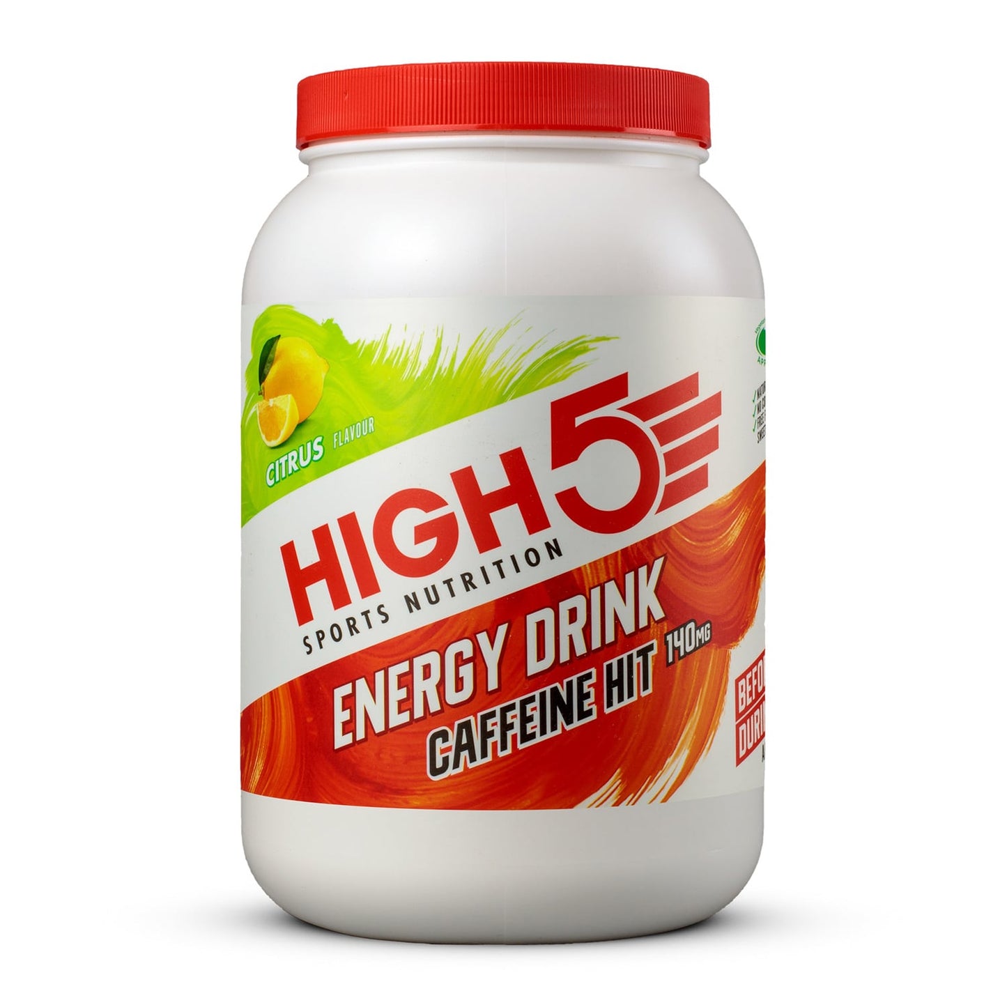 Bebida Energética High5 ENERGY DRINK CAFFEINE HIT (1.4kg) Limón