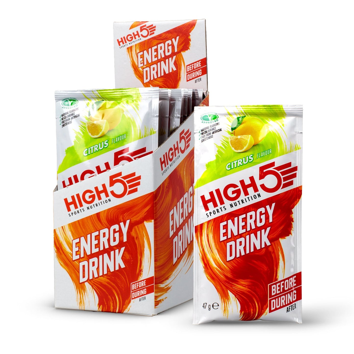 Bebida Energética High5 ENERGY DRINK CAFFEINE HIT (47g) Limón