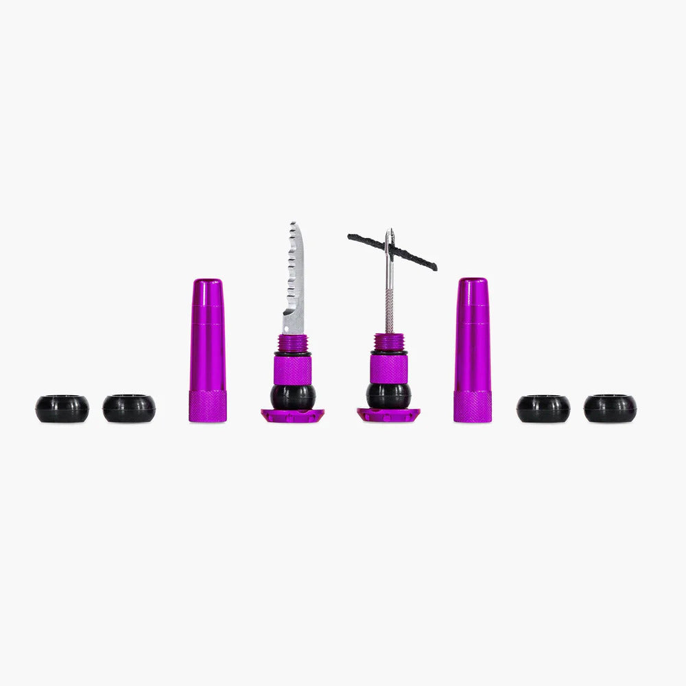 Kit de reparación Tubeless integrado MUC OFF Púrpura