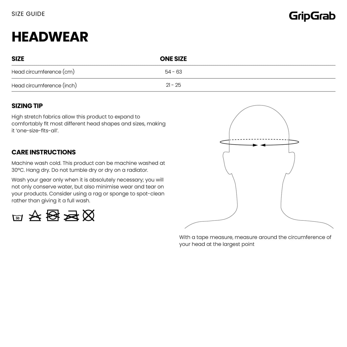 Funda de casco GRIPGRAB UPF 50+ Blanca