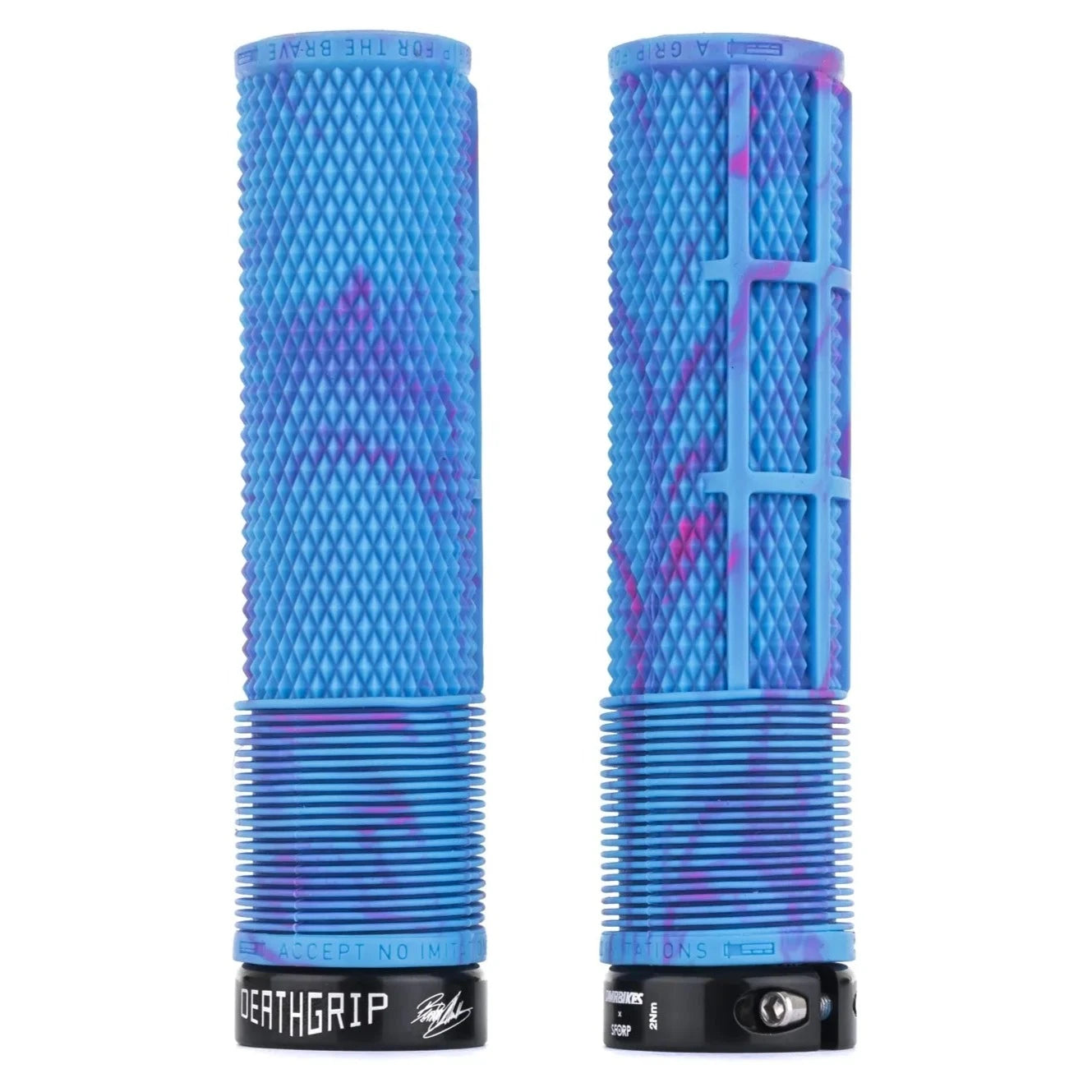 Puños DMR DEATHGRIP Medium Lock-On Camo/Azul