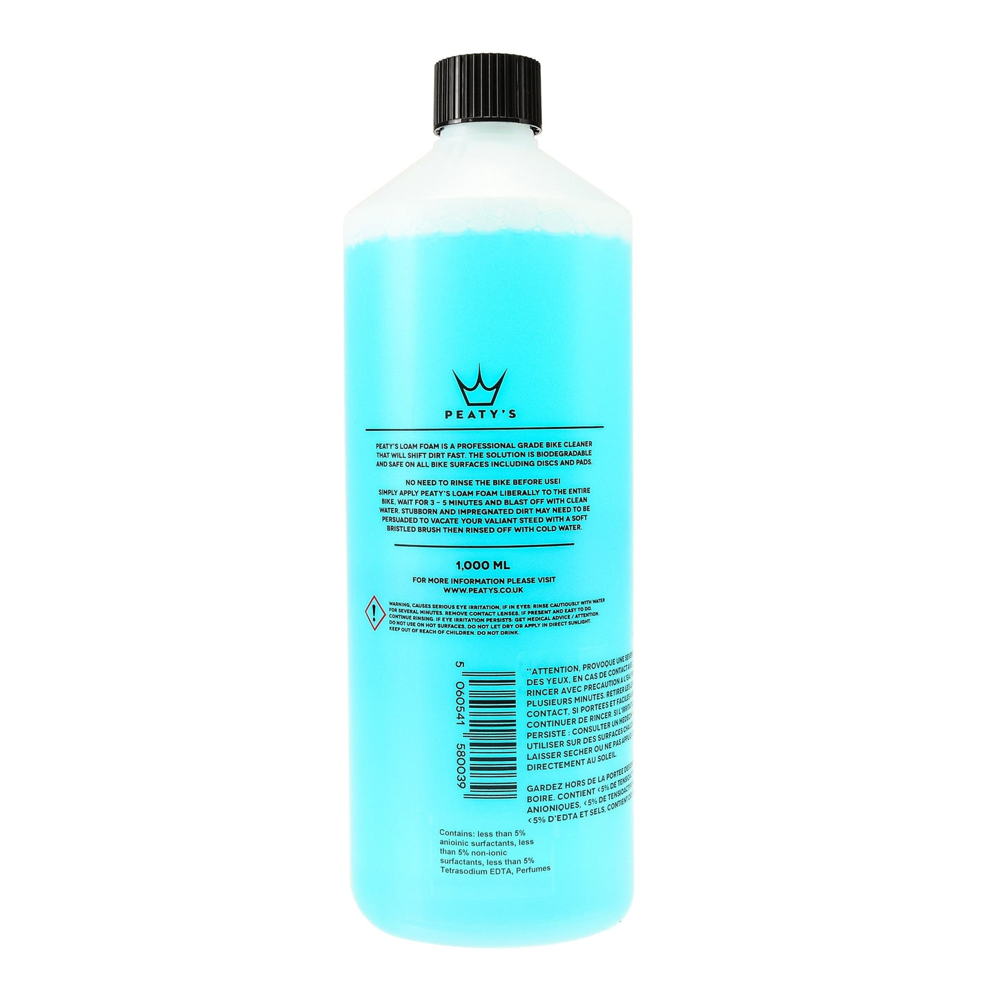LIMPIADOR DE ESPUMA PARA BICICLETAS PEATY'S (1 L)