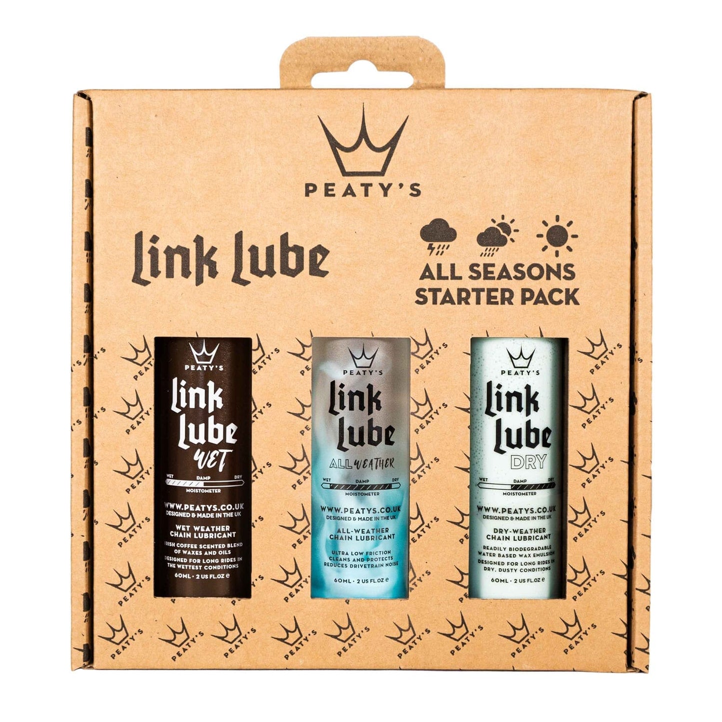PEATY'S LINKLUBE ALL SEASONS All Conditions Lubricantes Pack ( 3 x 60 ml)