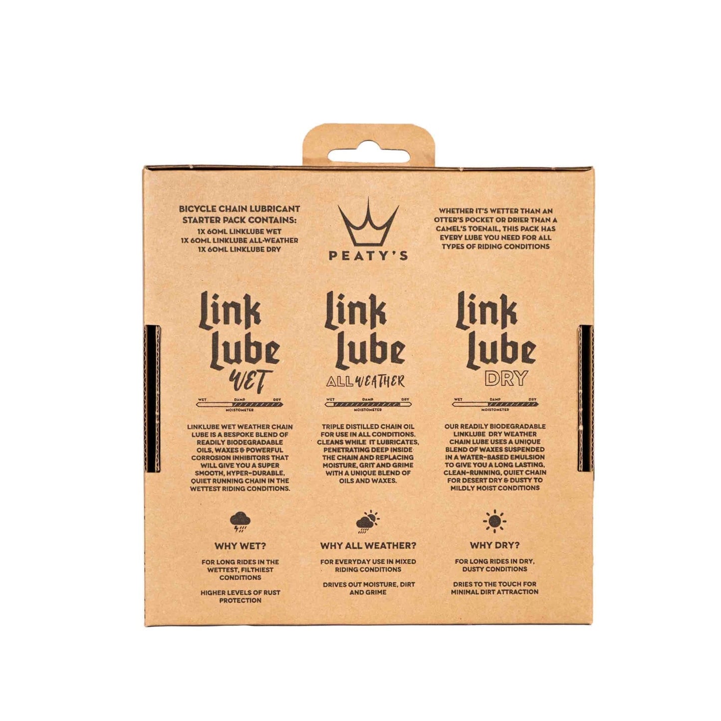 PEATY'S LINKLUBE ALL SEASONS All Conditions Lubricantes Pack ( 3 x 60 ml)