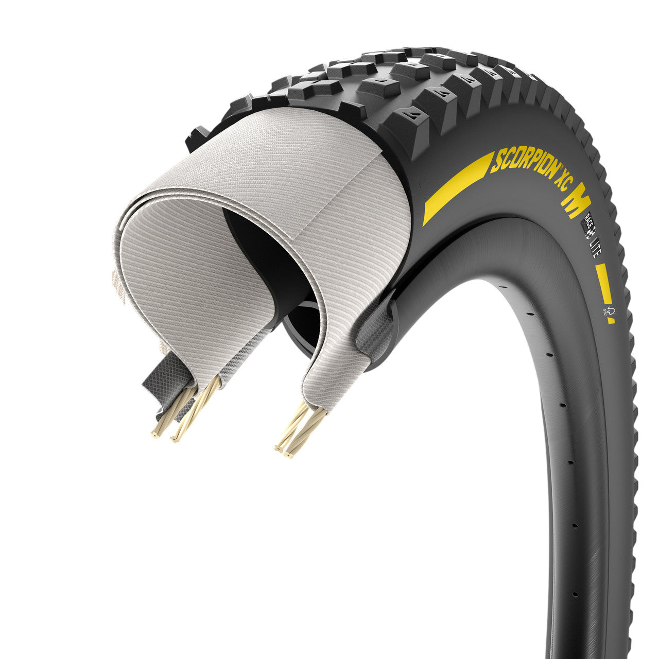 Neumático PIRELLI SCORPION RACE XC M 29x2.40 Tubeless Ready Soft Amarillo Team Edition
