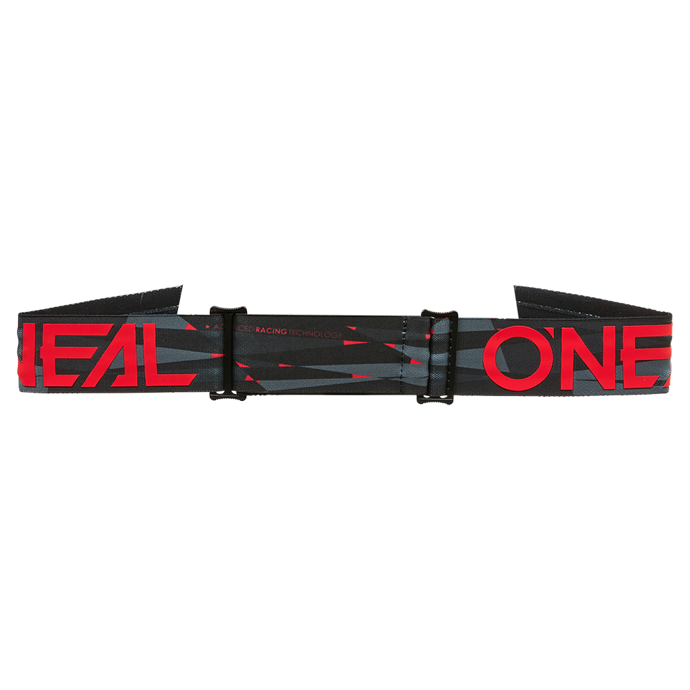 O'NEAL B-33 Máscara ICTUS Negro/Rojo Pantalla Gris