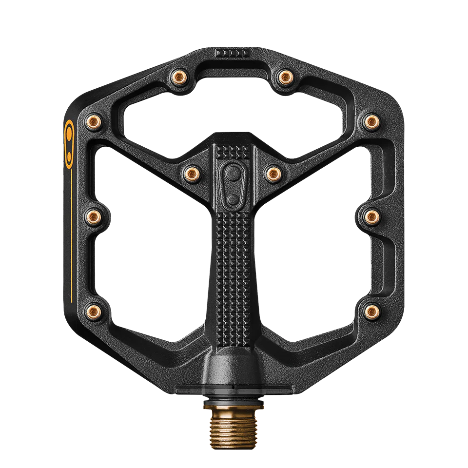 CRANKBROTHERS STAMP 11 Pedales planos pequeños Negro/Oro