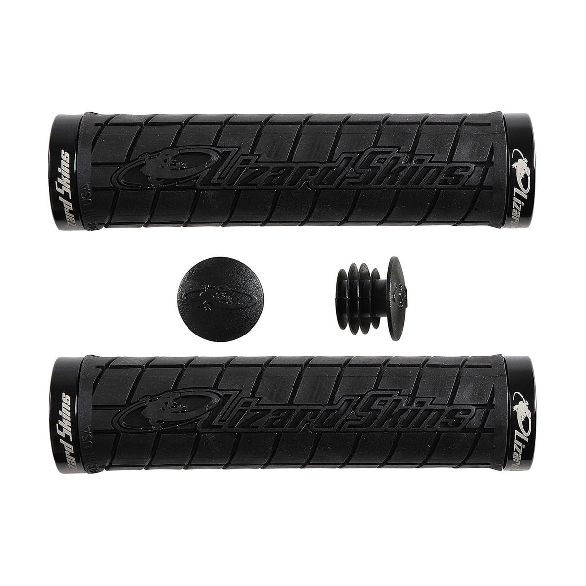 Puños LIZARD SKINS LOGO Lock-On Negro