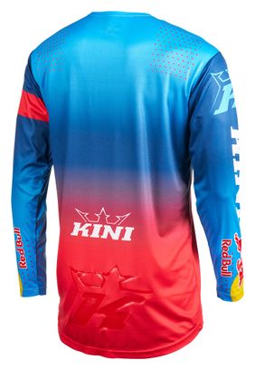 Maillot de manga larga O'NEAL MXC Kini Red Bull 2.0 azul/rojo - vista trasera