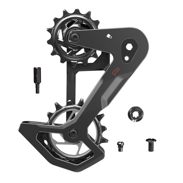 SRAM T-TYPE EAGLE AXS Caja de cambios completa de carbono (sin muelle amortiguador)
