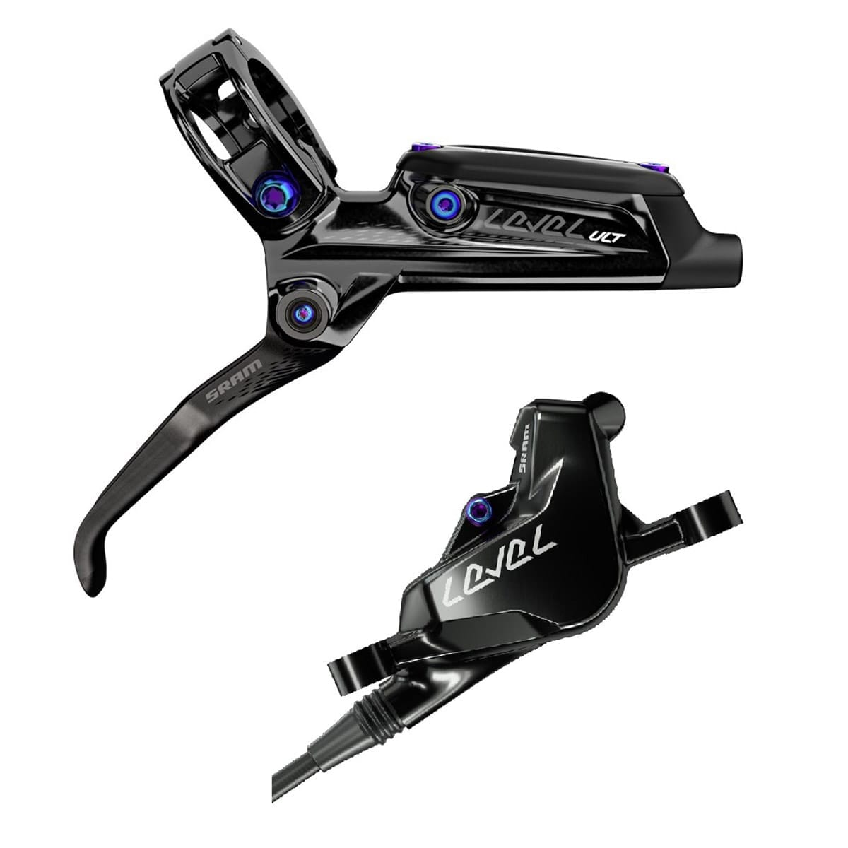 Par de Frenos SRAM LEVEL ULTIMATE Negro/Rainbow
