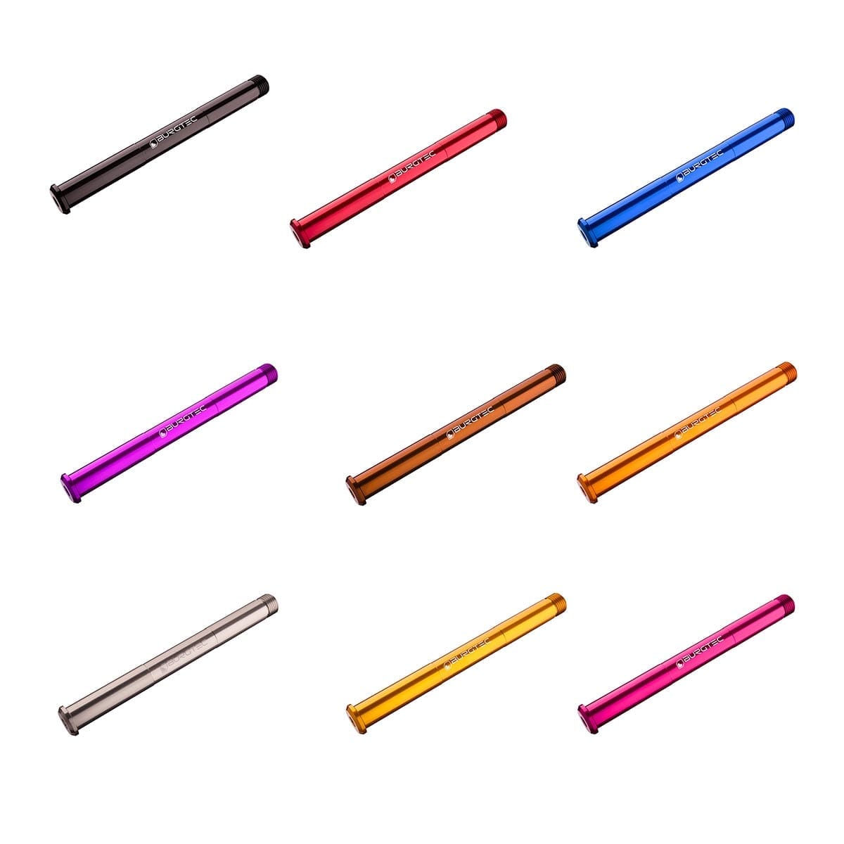 Axe de Roue Avant BURGTEC pour Fourches Rockshox 15x110 mm Boost Rouge