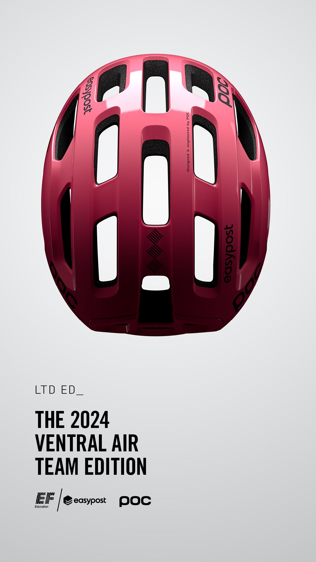 POC VENTRAL AIR MIPS EF Race team LIMITED Casco Carretera Rosa 2024