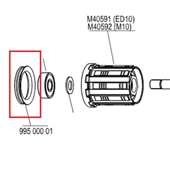 Junta de labio MAVIC para el cuerpo de la rueda libre FTS-L/FTS-X