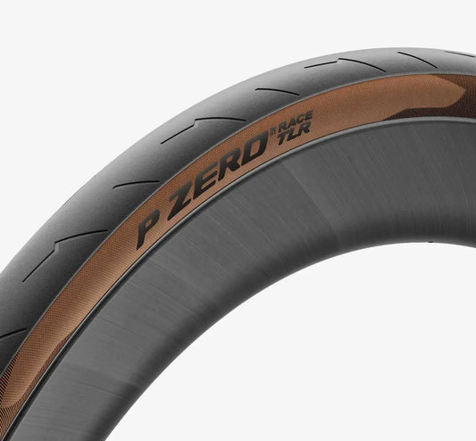 Neumático PIRELLI P ZERO RACE TLR 700c Tubeless Ready Marrón