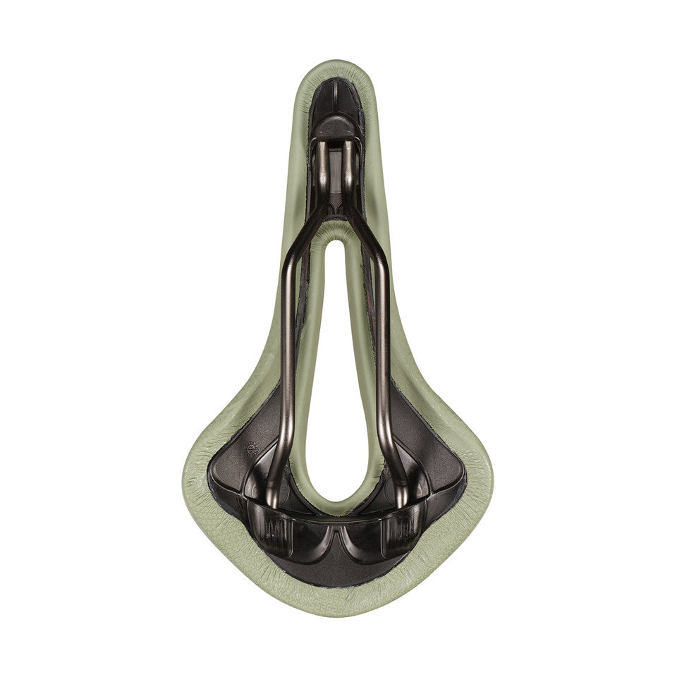 Sillín SAN MARCO ALLROAD SUPERCONFORT OPEN-FIT RACING L3 Ancho 146mm Raíles de acero Xsilite Sage Green