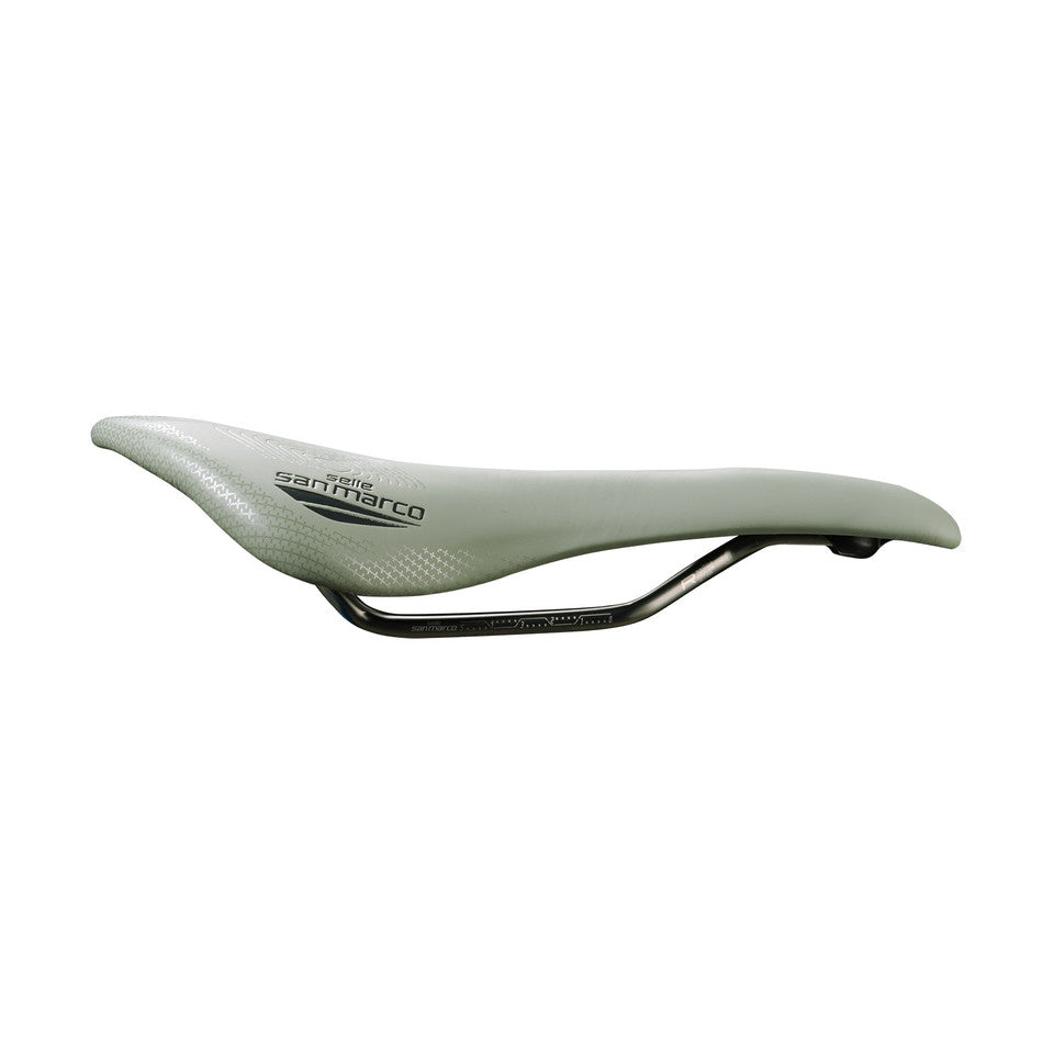 Sillín SAN MARCO ALLROAD SUPERCONFORT OPEN-FIT RACING L3 Ancho 146mm Raíles de acero Xsilite Sage Green