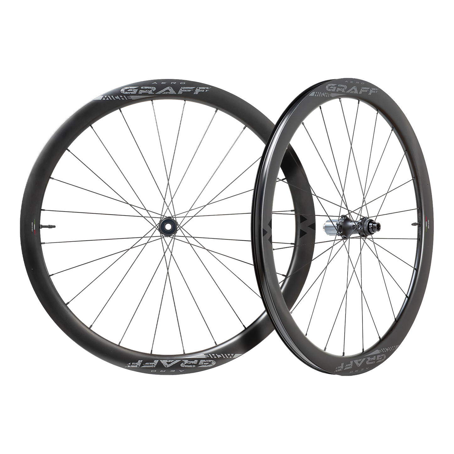 Par de ruedas MICHE GRAFF AERO DISC Tubeless Ready (Center Lock)