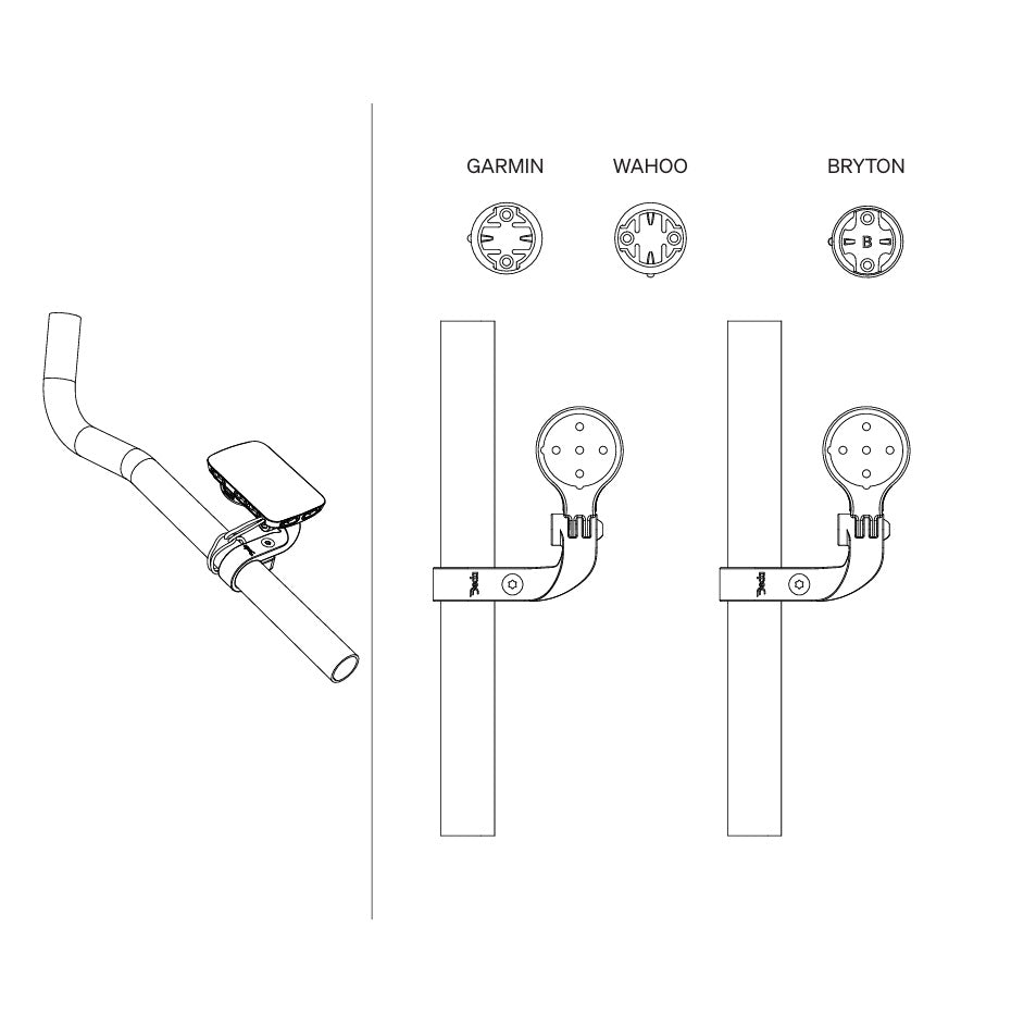 Soporte GPS DEDA PARAMOUNT para extensión de 24 mm