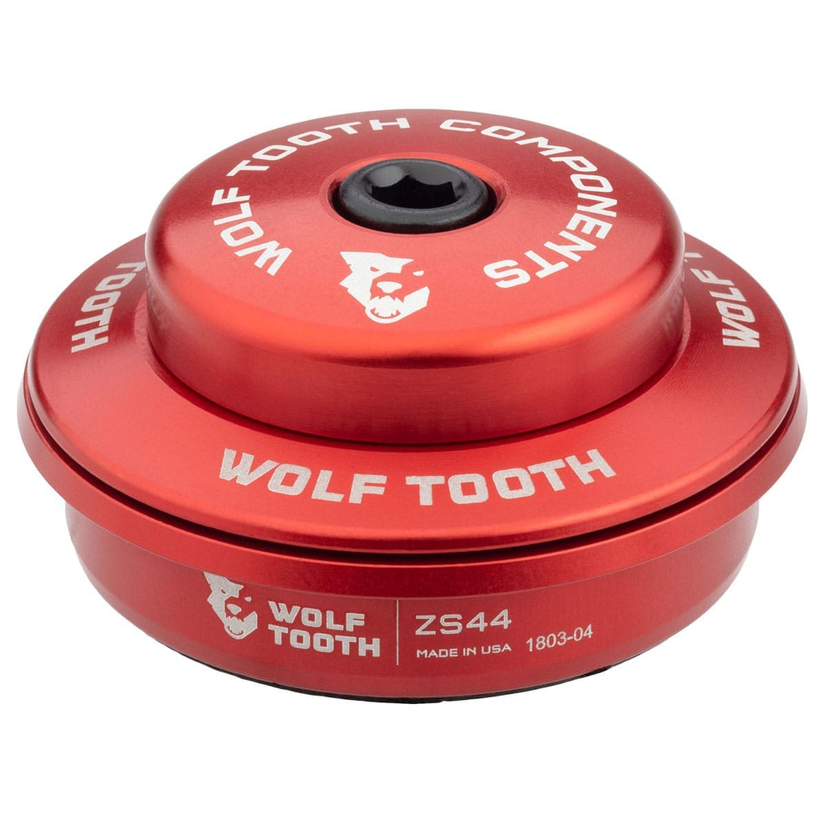Cuvette Haute pour Jeu de Direction Semi-Intégré WOLF TOOTH PREMIUM 1"1/8 ZS44 Stack 6 mm Rouge