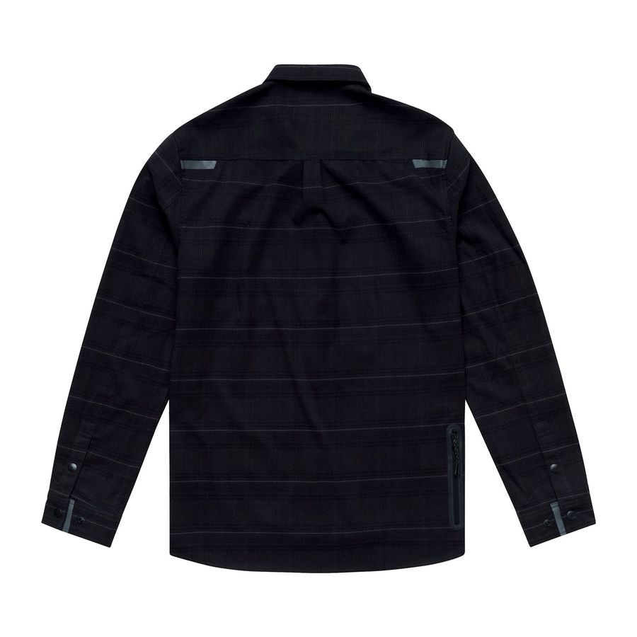 TROY LEE GRIND DESIGNS FLANNEL PLAID Carbono Camisa Técnica