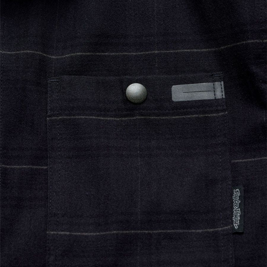 TROY LEE GRIND DESIGNS FLANNEL PLAID Carbono Camisa Técnica