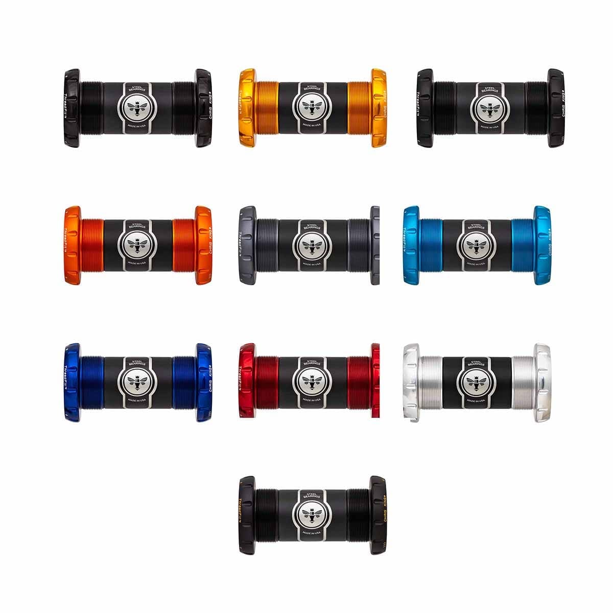 CHRIS KING ThreadFit 30 68/73 mm Platos y bielas Sram DUB Ceramic Red