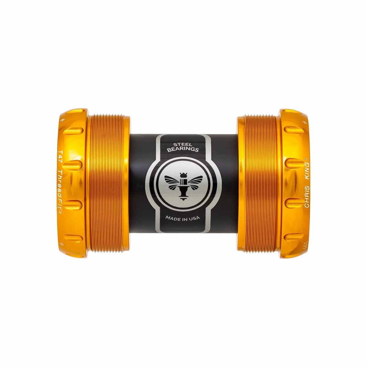 CHRIS KING ThreadFit T47 30x 68/73mm Platos y bielas Gold