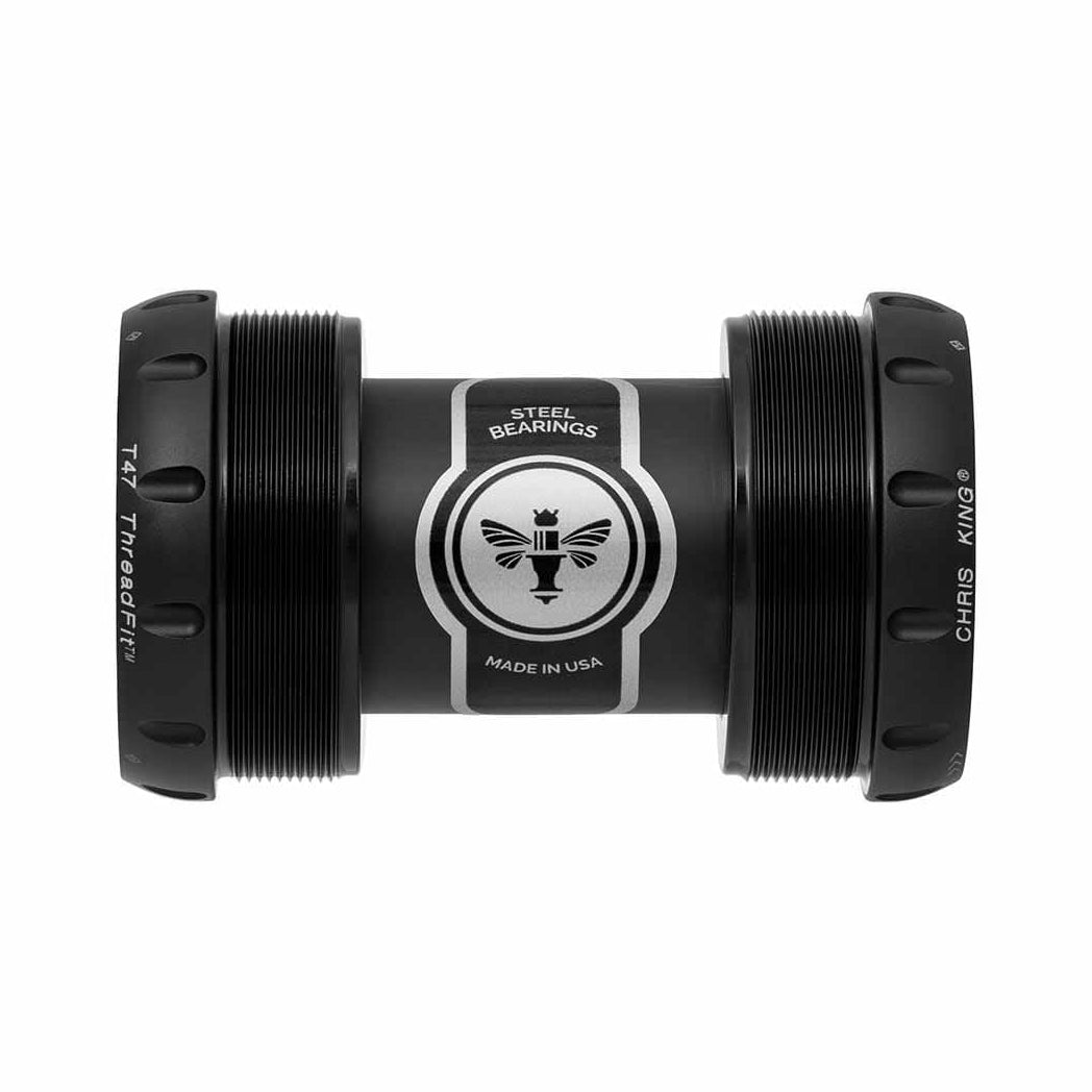 Caja de Pedalier CHRIS KING ThreadFit T47 30x 68/73mm Negro / Oro