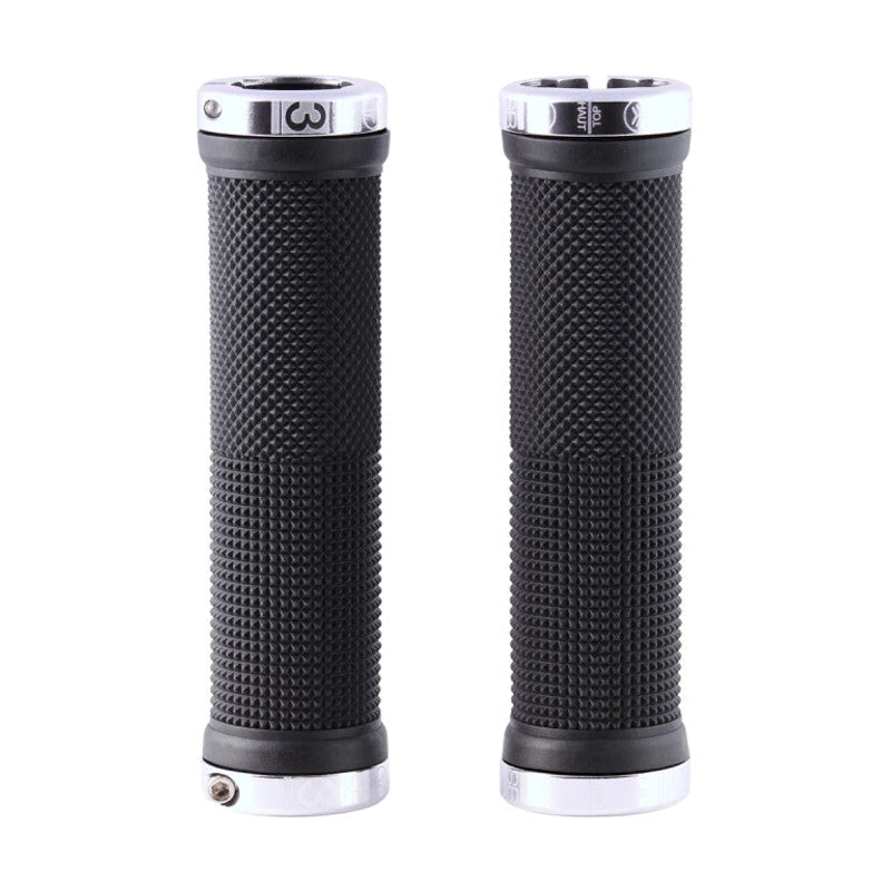 Grips SB3 KHEOPS Lock-On 129 mm Negro/Plata