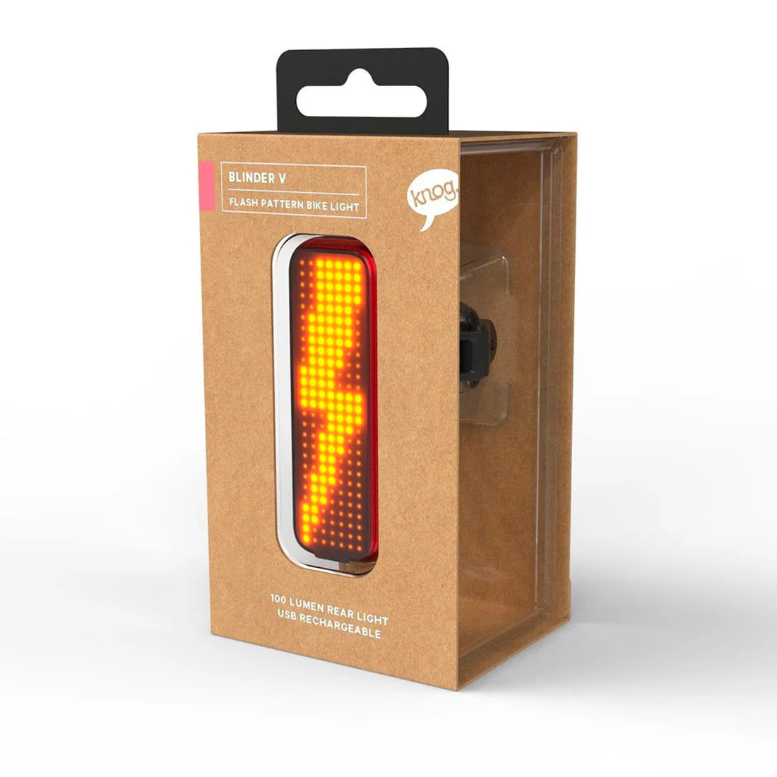 KNOG BLINDER V luz trasera - Perno - Negro