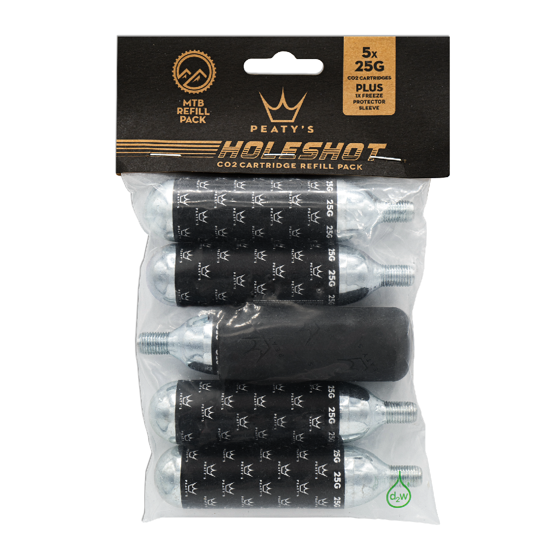 PEATY'S HOLESHOT Cartucho de CO2 MTB roscado (x5)