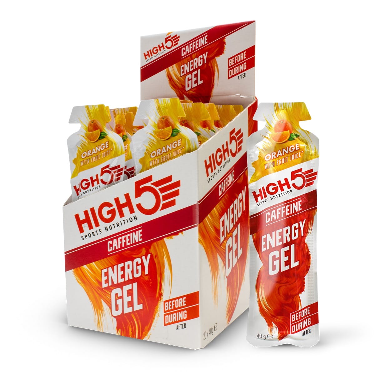 GEL ENERGÉTICO High5 Cafeína (40g) Naranja