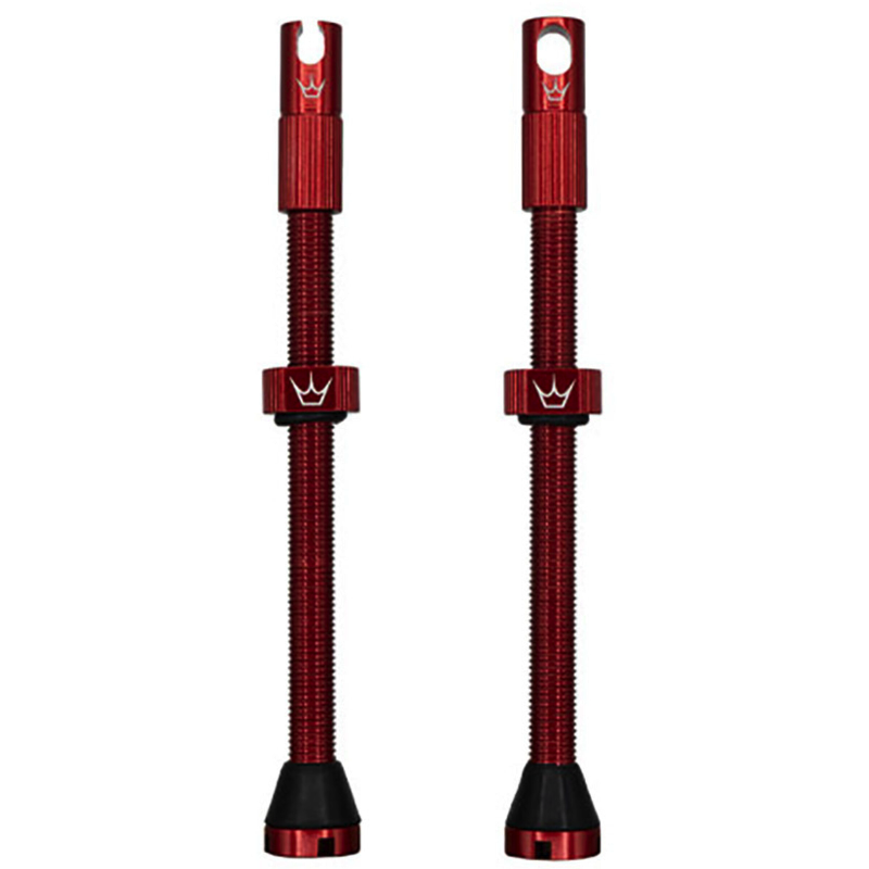 PEATY'S x Chris King MK2 Presta 80 mm Válvulas Tubeless (x2) Rojo