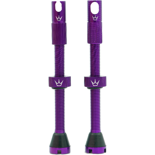 PEATY'S x Chris King MK2 Presta 80 mm Válvulas Tubeless (x2) Violeta