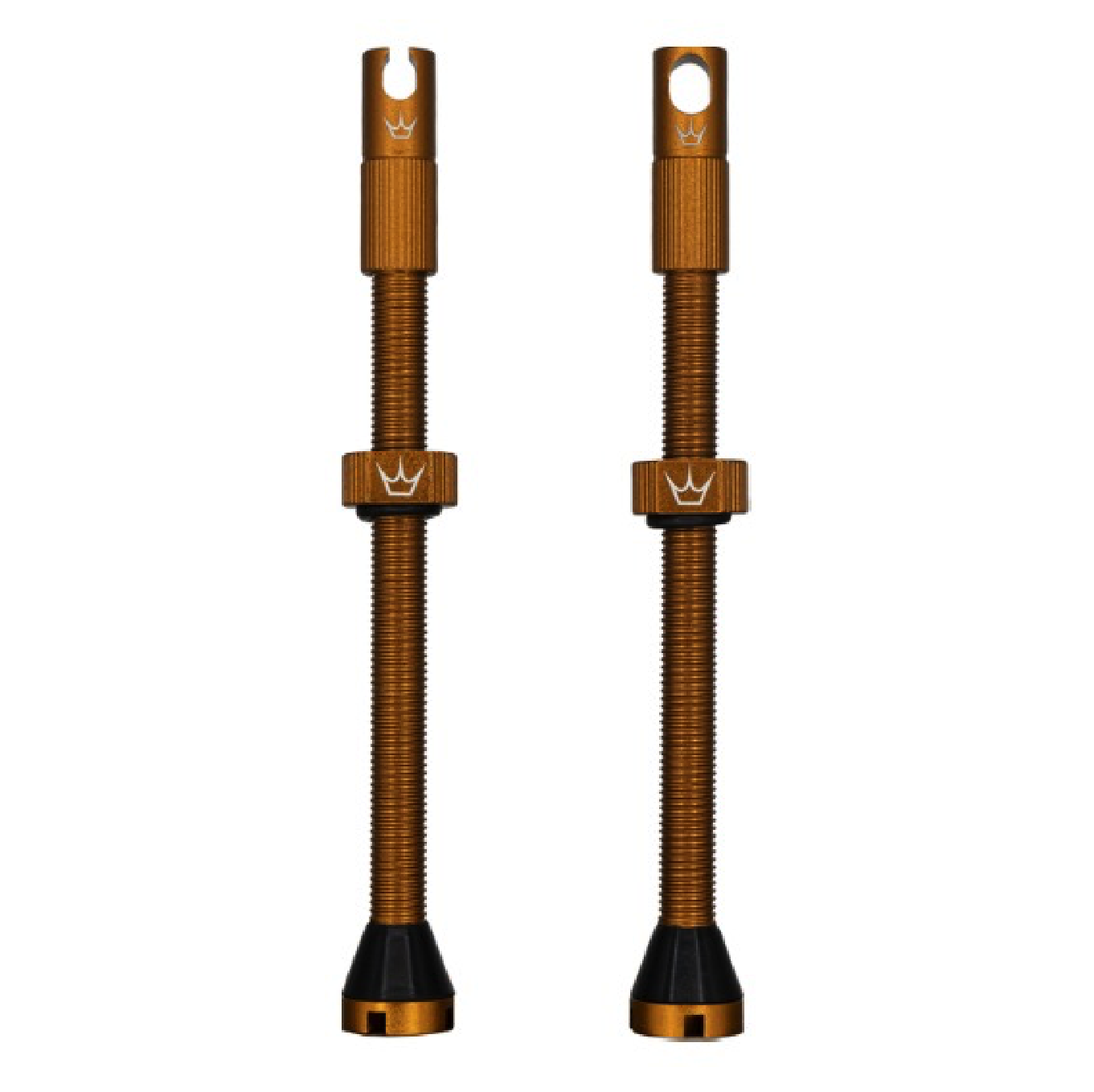 PEATY'S x Chris King MK2 Presta 80 mm Válvulas Tubeless (x2) Bourbon