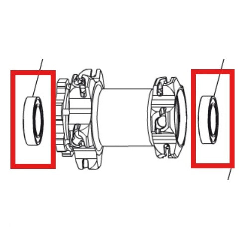 KIT RODAMIENTOS MAVIC D6T 9/12/15 BUJE 20X32X7 (6804)
