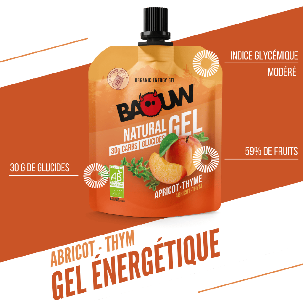 BAOUW Gel Energizante Orgánico Albaricoque-Timo (85g)
