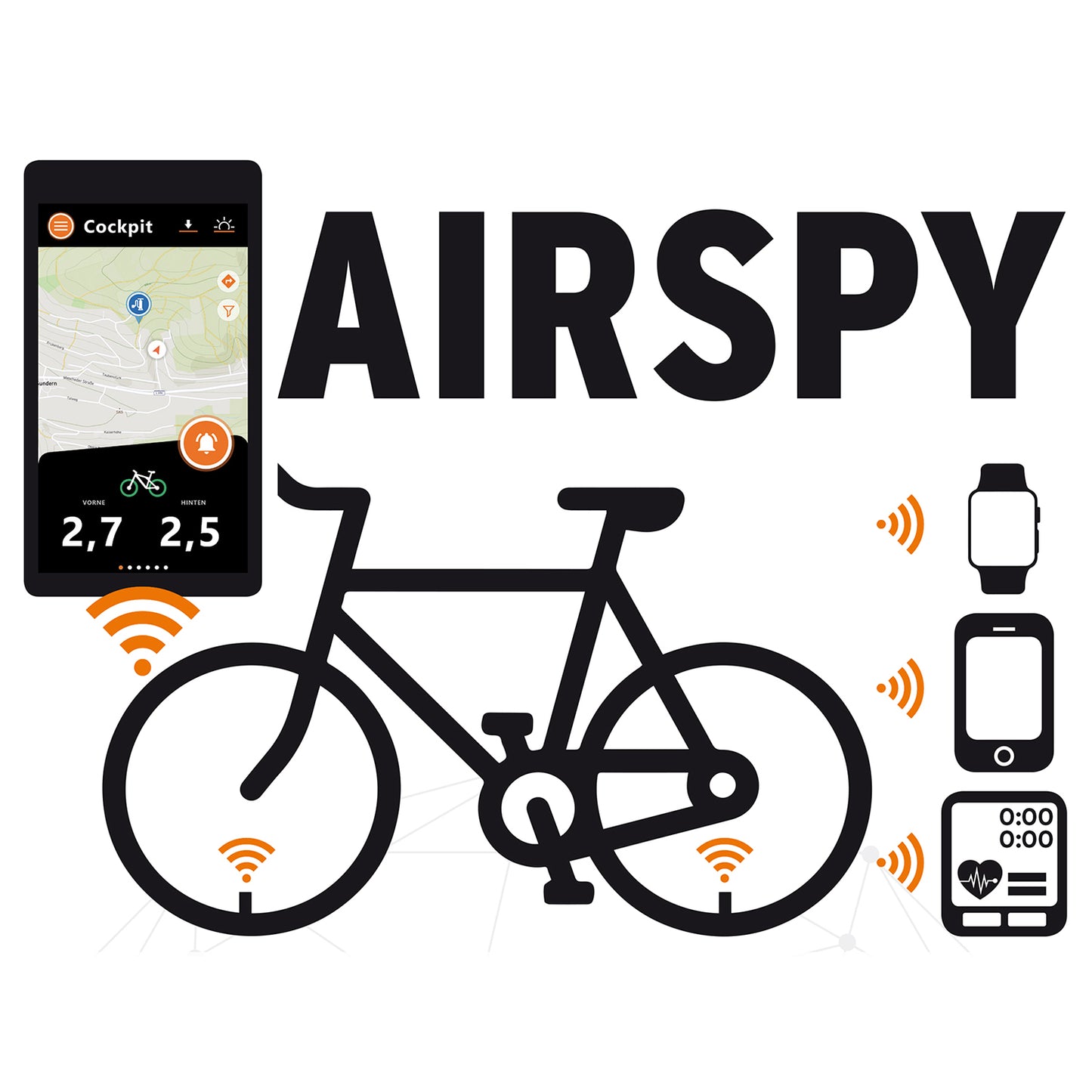 Controladores digitales de presión SKS GERMANY AIRSPY SCHRADER (x2)