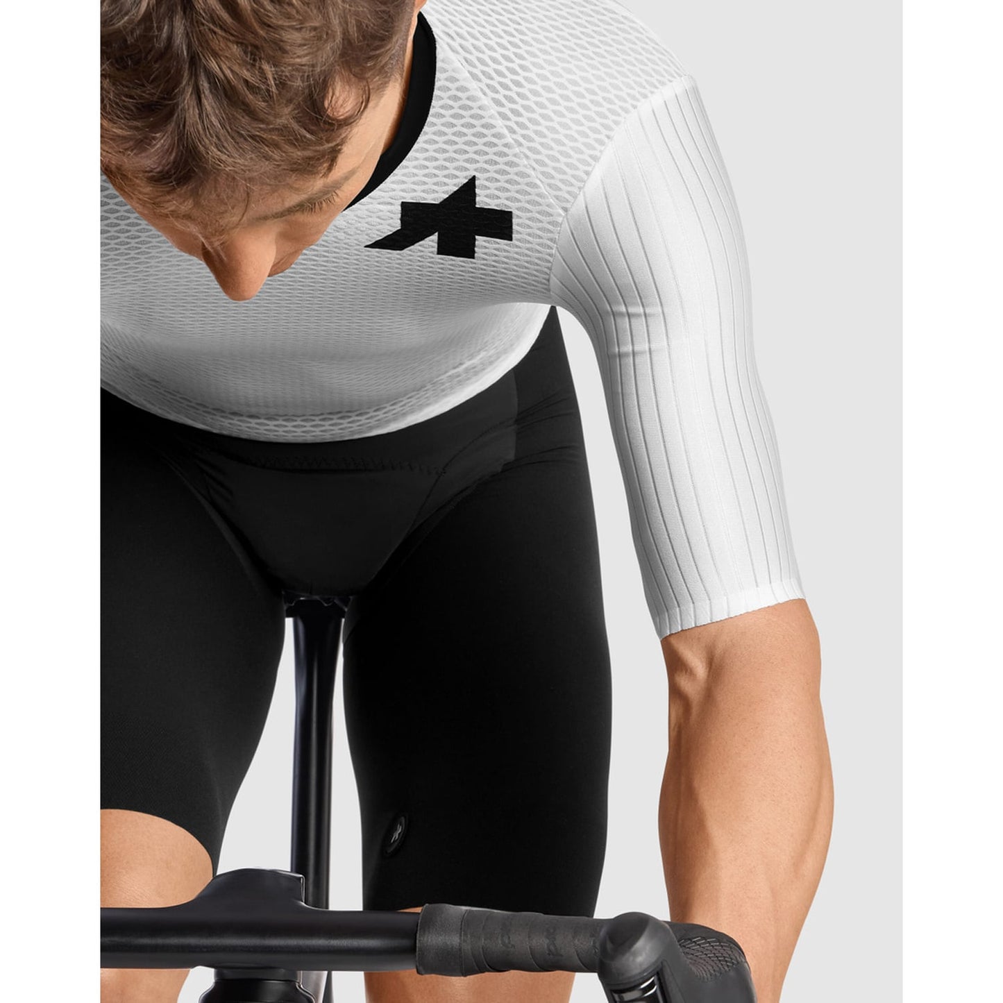 Maillot ASSOS EQUIPE RSR S11 Manga Corta Blanco