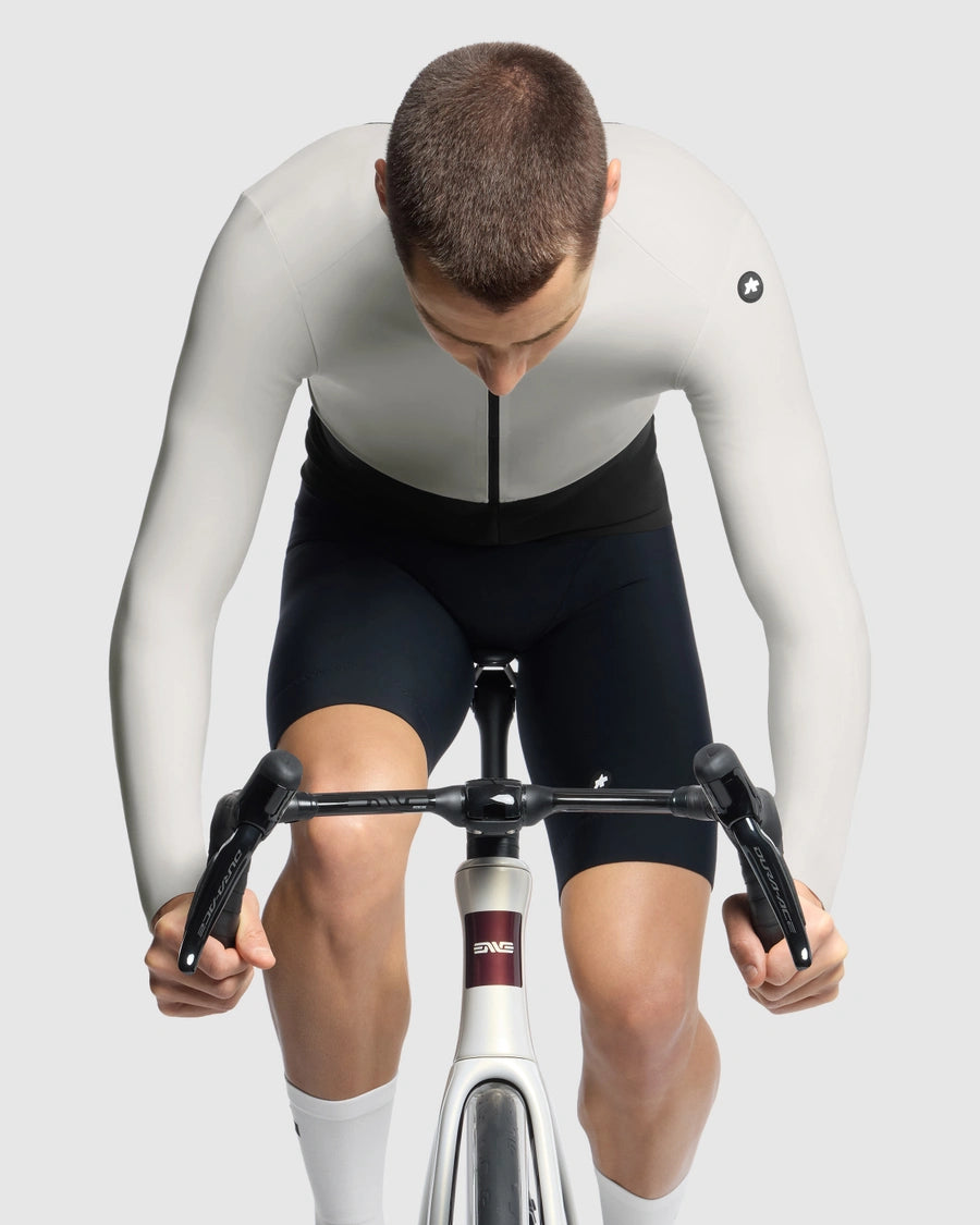 Maillot ASSOS EQUIPE R SPRING FALL S11 Mangas Largas Blanco